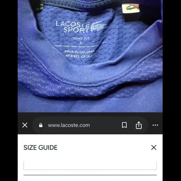 Lacoste Women’s Seamless Open Back Sports Top in Navy Blue - Picture 6 of 9